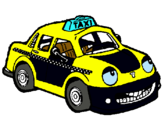 Dibuix Herbie taxista pintat per Andreaaaa