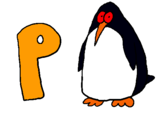 Dibuix Pingüi pintat per clara