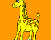 Dibuix Girafa pintat per Miquel Prats