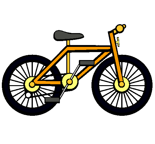 Dibuix Bicicleta pintat per bici1