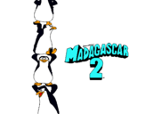 Dibuix Madagascar 2 Pingüins pintat per arnau
