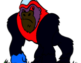 Dibuix Goril·la pintat per JOAN EL DINOSAURIO