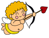 Dibuix Cupido pintat per EVA.A