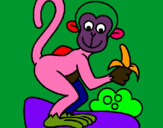 Dibuix Mono pintat per josep