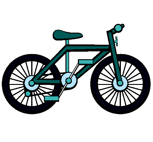 Dibuix Bicicleta pintat per bici1