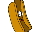 Dibuix Hot dog pintat per nuria