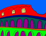 Dibuix Coliseu pintat per eudald  olive
