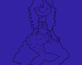Dibuix Sirena asseguda en una roca  pintat per ghfjfhg