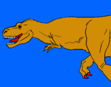 Dibuix Tiranosaure rex pintat per DAVID Caro Villanova