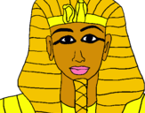 Dibuix Tutankamon pintat per iker-alonso