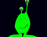 Dibuix Mini extraterrestre pintat per nuria