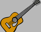 Dibuix Guitarra espanyola II pintat per  arnao                
