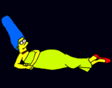 Dibuix Marge pintat per tata edna