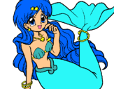 Dibuix Sirena pintat per lia