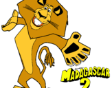 Dibuix Madagascar 2 Alex 2 pintat per Jordi Bonilla