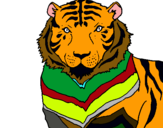 Dibuix Tigre pintat per guillem