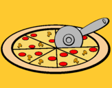 Dibuix Pizza pintat per abegail de vera