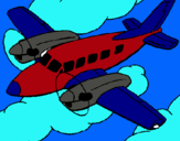 Dibuix Avioneta pintat per avions de jesus