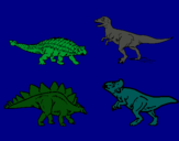 Dibuix Dinosauris de terra pintat per ignacio f f 