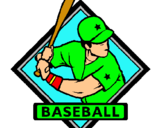 Dibuix Logotip de beisbol  pintat per jordillo