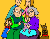 Dibuix Família pintat per Asala