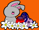 Dibuix Conillet de Pasqua pintat per aidamorreres siso