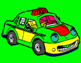 Dibuix Herbie taxista pintat per Laia