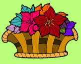 Dibuix Cistell de flors 8 pintat per guapissima