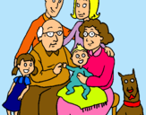 Dibuix Família pintat per salma rayan