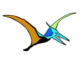 Dibuix Pterodàctil pintat per tomi