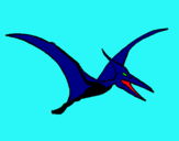 Dibuix Pterodàctil pintat per pol  gonzalez