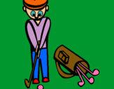 Dibuix Jugador de golf II pintat per octavi