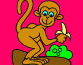 Dibuix Mono pintat per ASHA