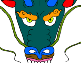 Dibuix Cap de drac pintat per xenia