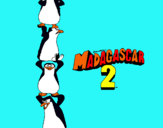 Dibuix Madagascar 2 Pingüins pintat per nuria