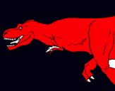 Dibuix Tiranosaure rex pintat per DEIVID