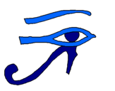 Dibuix Ull Horus pintat per joelojo