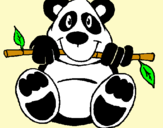 Dibuix Ós Panda pintat per Cristinaaaa <3