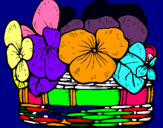 Dibuix Cistell de flors 12 pintat per victoria mikaela