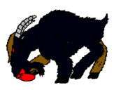 Dibuix Cabra enfadada pintat per bruna gómez cata