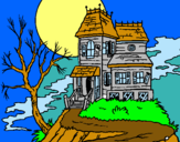 Dibuix Casa encantada pintat per abegail de vera