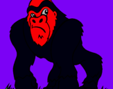 Dibuix Goril·la pintat per bruna gómez cata