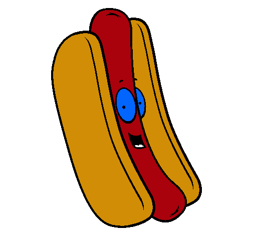 Dibuix Hot dog pintat per MARTI