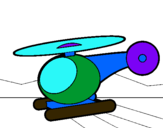 Dibuix Helicòpter petit  pintat per roger  dou  teruel