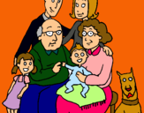 Dibuix Família pintat per jeimy