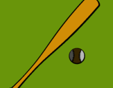 Dibuix Bat i bola de beisbol pintat per  ednaufifiiiifjfjvvkvkvkk