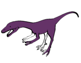 Dibuix Velociraptor II  pintat per octavi