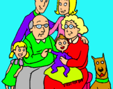 Dibuix Família pintat per Cintia