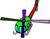 Dibuix Helicòpter V pintat per marti