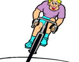 Dibuix Ciclista amb gorra  pintat per siclista